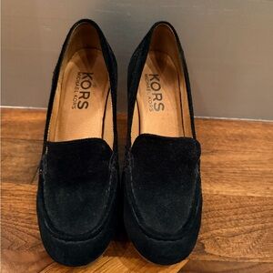 Michael Kors Women's Black Suede Loafers
